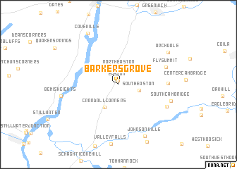 map of Barkers Grove