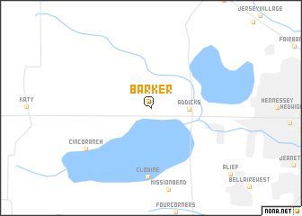 map of Barker