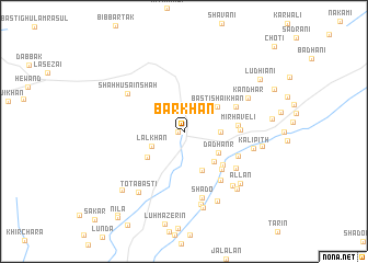 map of Bārkhān