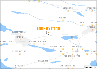 map of Barkhyttan