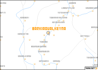 map of Barkiaoual Keyna