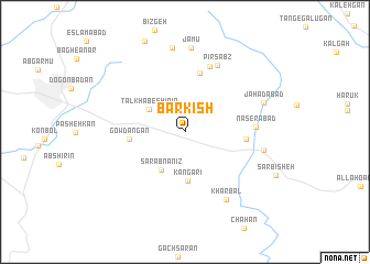 map of Bar Kīsh