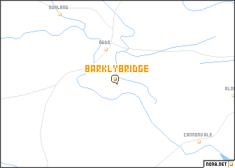 map of Barkly Bridge