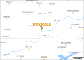 map of Barksdale