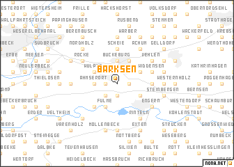 map of Barksen