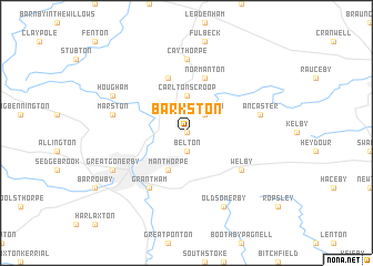 map of Barkston