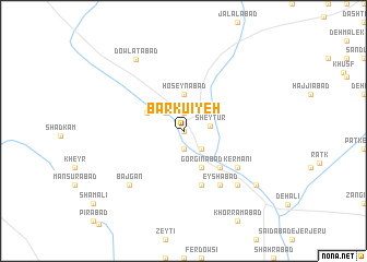 map of Bar Kūʼīyeh