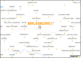 map of Bar-lès-Buzancy