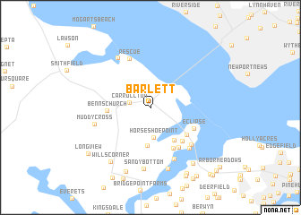 map of Barlett