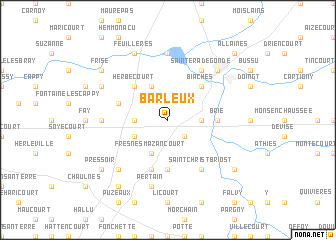 map of Barleux