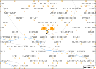 map of Barłogi