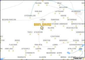 map of Barłomino