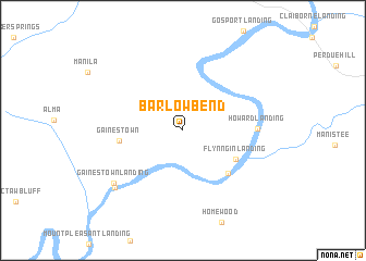 map of Barlow Bend