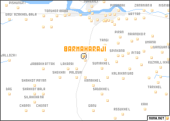 map of Bar Mahārāji