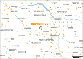 map of Barmak-e Pāʼīn