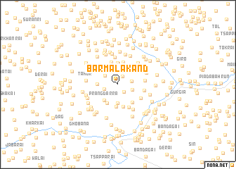 map of Bar Malakand