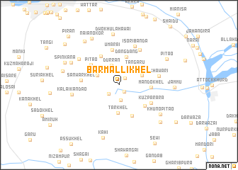map of Bar Malli Khel