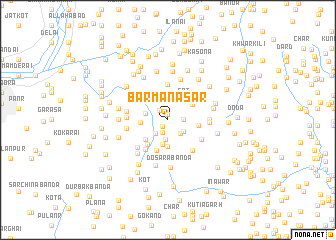 map of Bar Manāsar