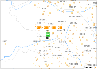 map of Barmang Kalān