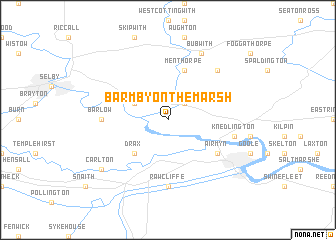 map of Barmby on the Marsh