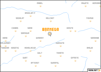 map of Bar Mēda