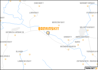 map of Barminskiy