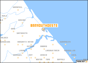 map of Barmouth Oeste