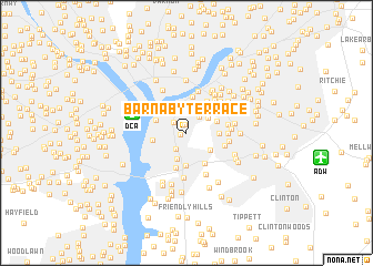 map of Barnaby Terrace