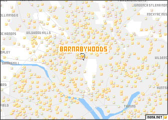 map of Barnaby Woods