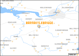 map of Barnakyle Bridge