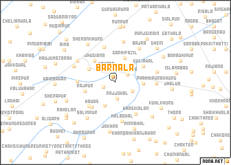 map of Barnāla