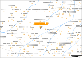 map of Barnāla