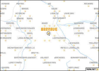 map of Barnave