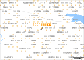 map of Barnebeck