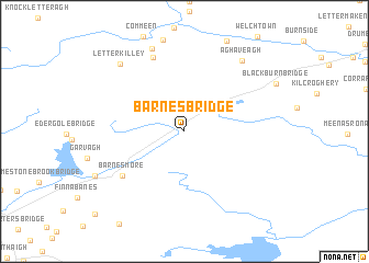 map of Barnes Bridge