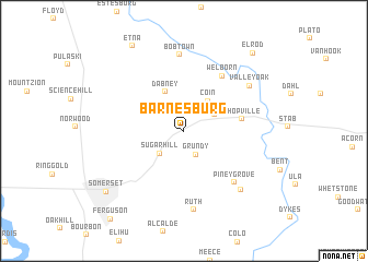 map of Barnesburg