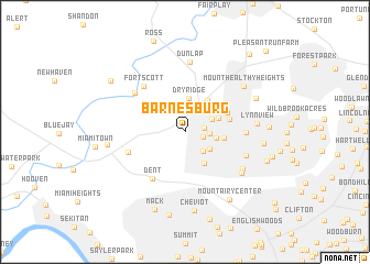 map of Barnesburg