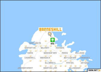 map of Barnes Hill