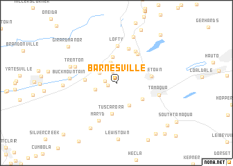 map of Barnesville