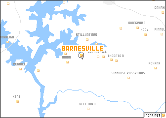 map of Barnesville