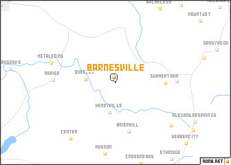 map of Barnesville