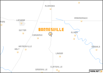 map of Barnesville