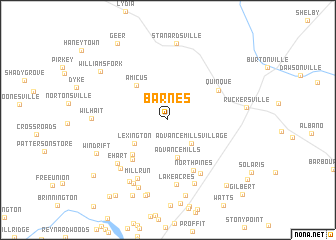 map of Barnes