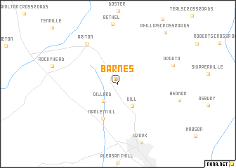 map of Barnes