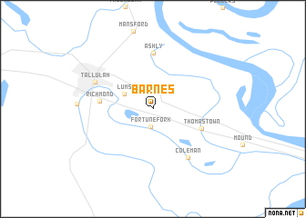 map of Barnes