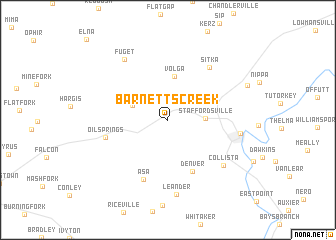 map of Barnetts Creek