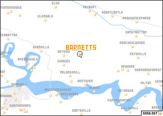 map of Barnetts