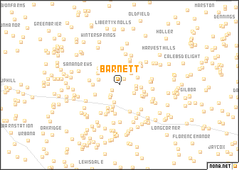 map of Barnett