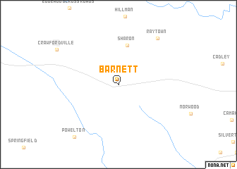map of Barnett