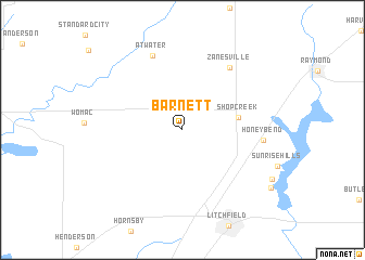 map of Barnett